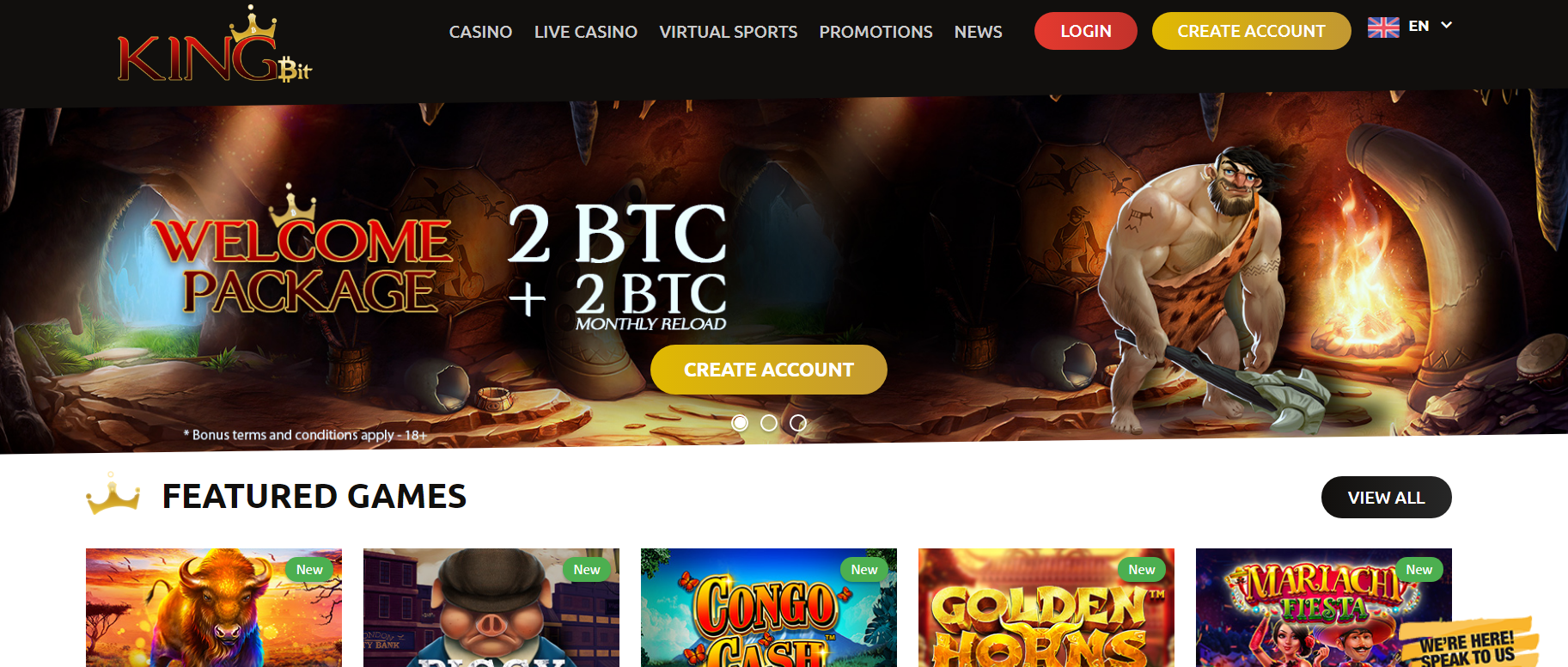 Kingbit bitcoin casinò